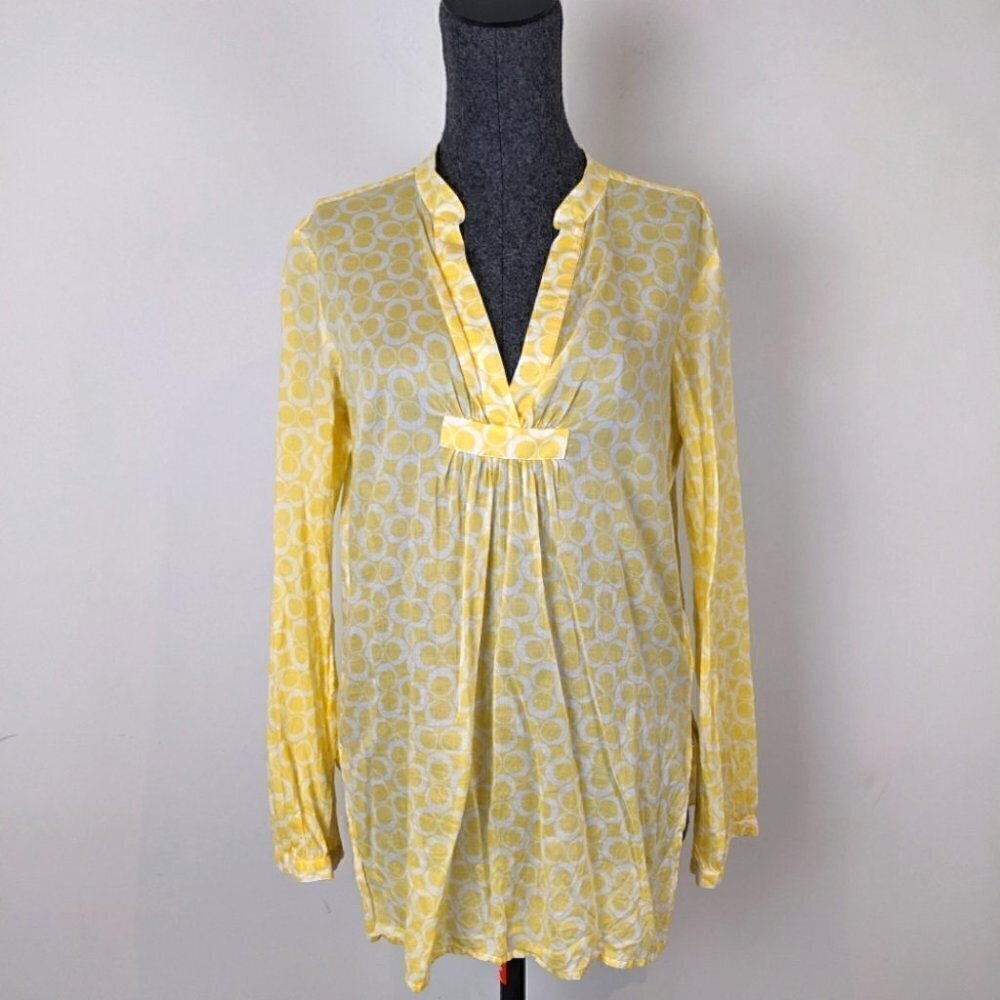 Michael Kors yellow tunic top medium